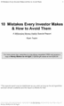 Thumbnail 10 Mistakes Every Investor Makes and How to Avoid Them  Read